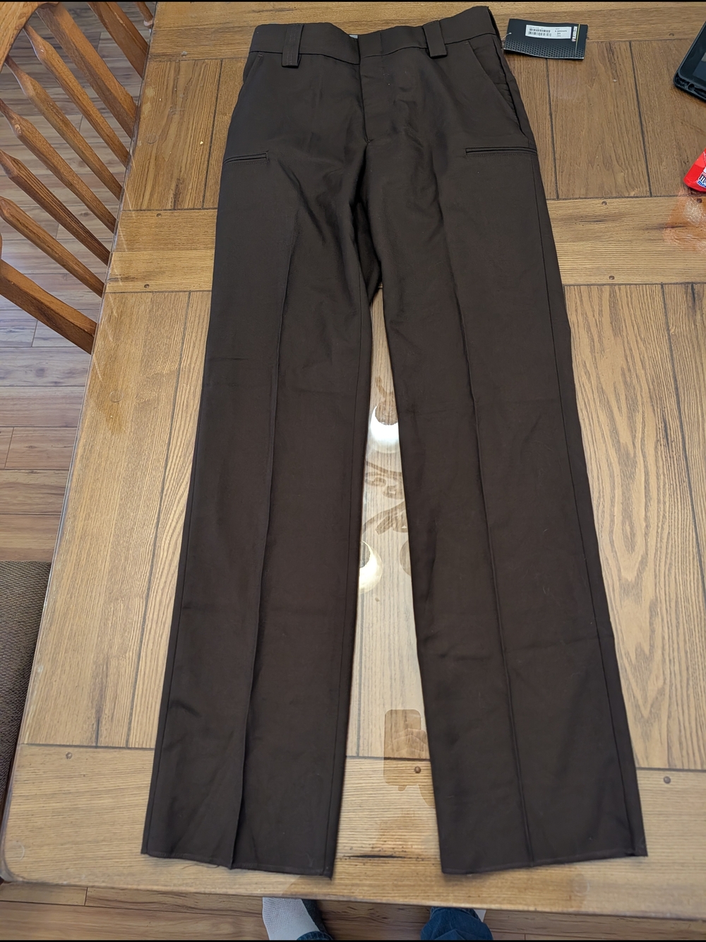 Men's Blauer Wool Covert Pocket Pants Unhemmed Brown color 31 Reg waist NWT
